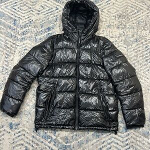 Calvin Klein Shiny Black Kids Puffer Jacket